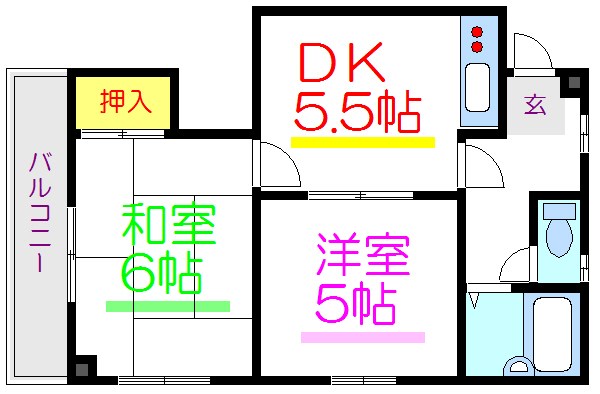 コーポ佐藤   間取り