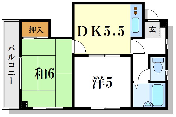 コーポ佐藤   間取り