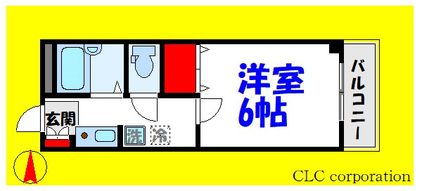 中道ハイツ 間取り図