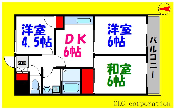 ゴトウマンション 303号室 間取り