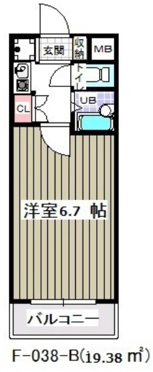 CBレジデンス行徳 1006号室 間取り