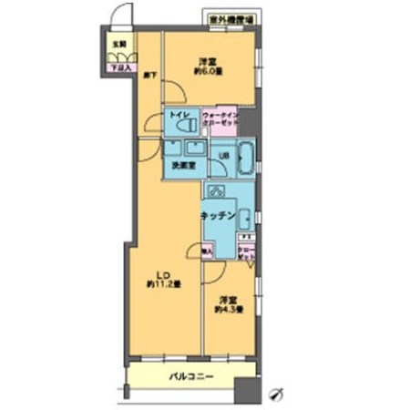 カスタリア人形町 間取り図