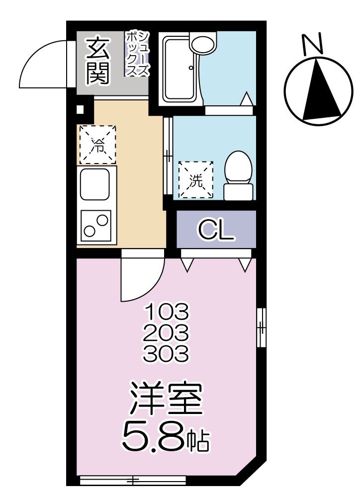 グランシャレー千住旭町 間取り