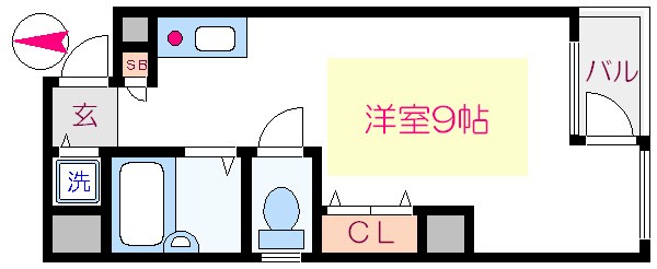 セブンフラット 401号室 間取り