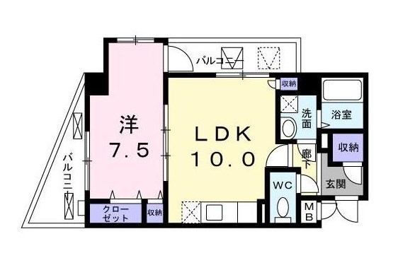 リバティーズＳＡＧＡ．Ⅰ  間取り