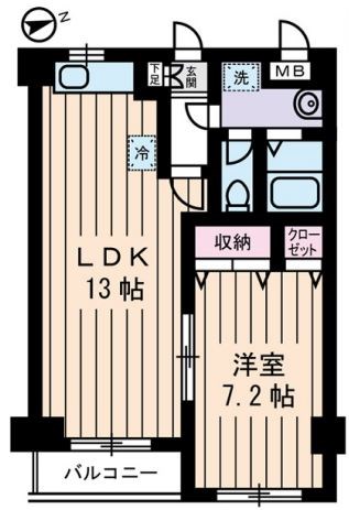 ルミエール葛西 303号室 間取り