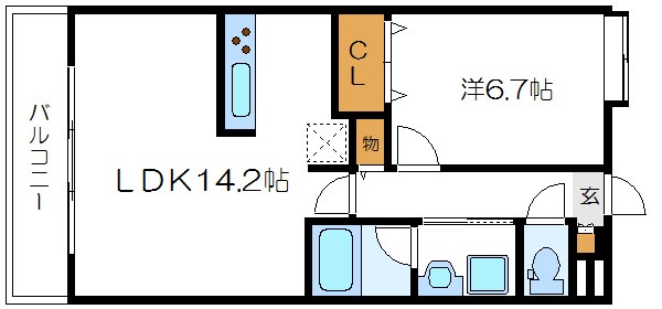 Y`S Happiness 403号室 間取り