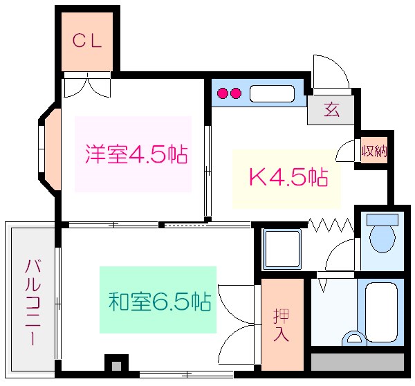 第二小林ハイツ 間取り