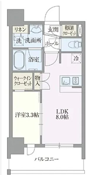 ライトテラス浅草   502号室 間取り