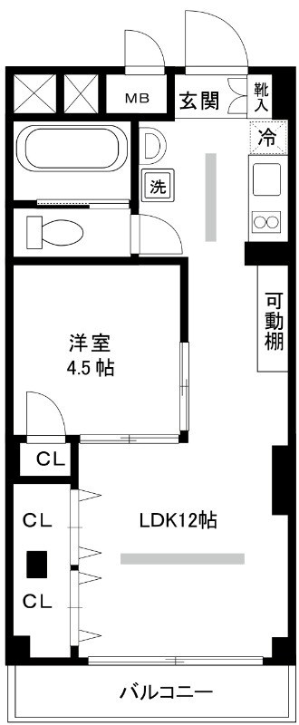 ワコー第２マンション 間取り図
