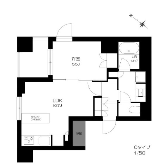 プライマル勝どき 間取り