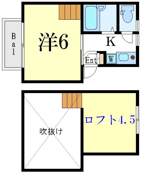 タウンカテッジ瑞江 105号室 間取り