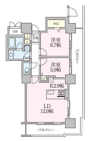ロイヤルパークスタワー南千住 間取り図