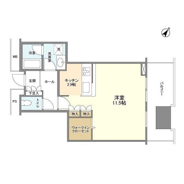 リガーレ日本橋人形町 間取り図