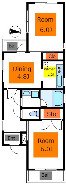 ハローハイツ千住    間取り図