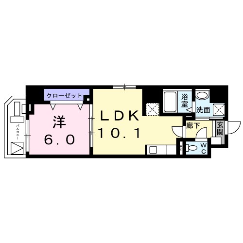 ジーヴイ　アリイ　アサクサ  間取り図