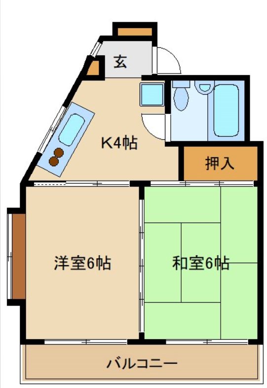 日神パレステージ市川 903号室 間取り
