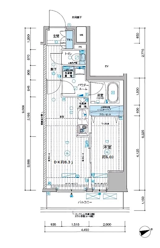 メインステージ千住河原町 間取り図