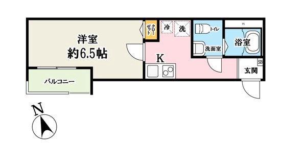 ウエストコート六町 間取り図