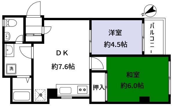 Aーフラット  間取り