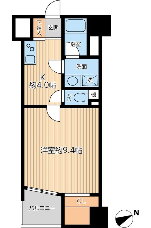 クリオ王子神谷弐番館  間取り図