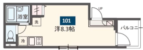 MELDIA扇大橋Ⅱ 間取り図