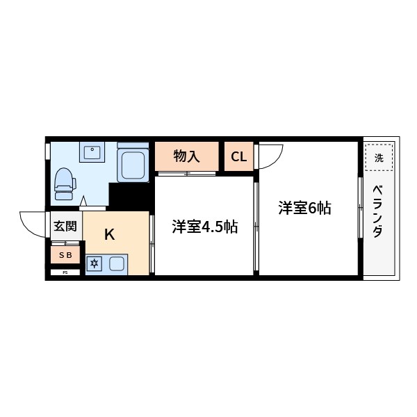 行徳マンション 2052号室 間取り