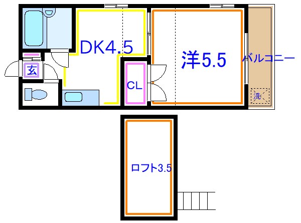 セナコーポ松原団地 間取り