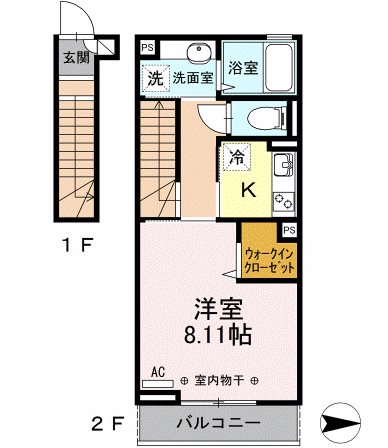 ラッテ  間取り図