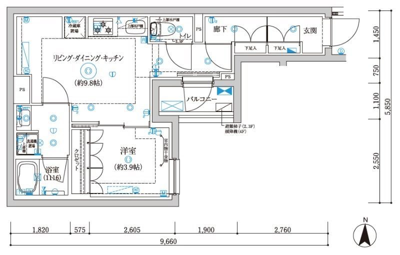 セジョリ東陽町Ⅱ 間取り図