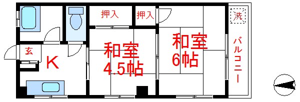 ハイツ大和田 間取り