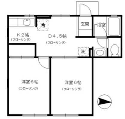 エクセレントタウンB棟 間取り図