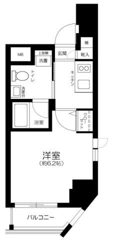 ヴェローナ門前仲町ルッソ（Verona門前仲町lusso) 間取り図