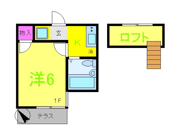 ピアハイツ福栄 103号室 間取り