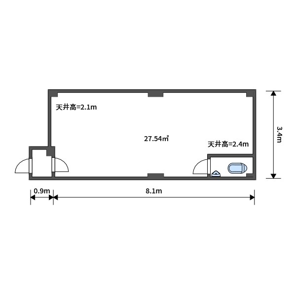 コーポ小谷（テナント） 間取り図