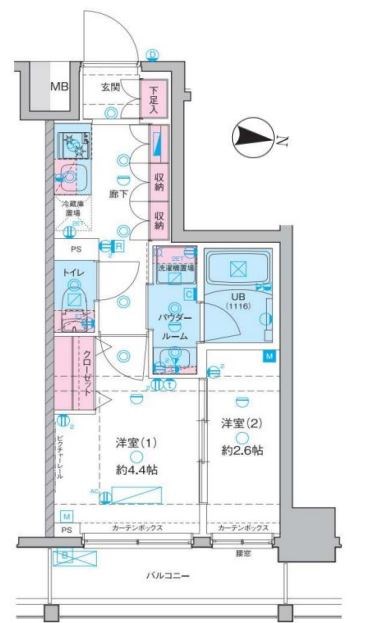 GENOVIA木場Ⅱ 間取り図