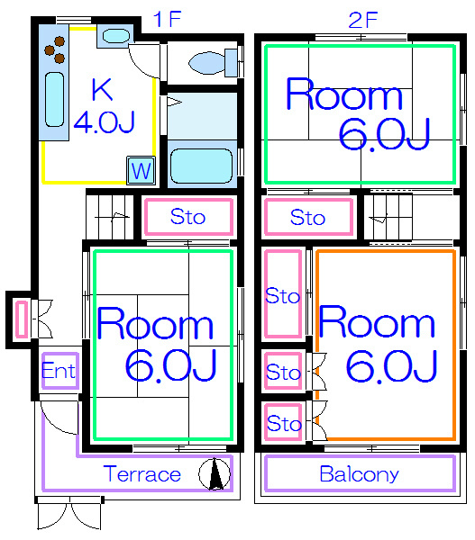孫八貸家79   間取り図