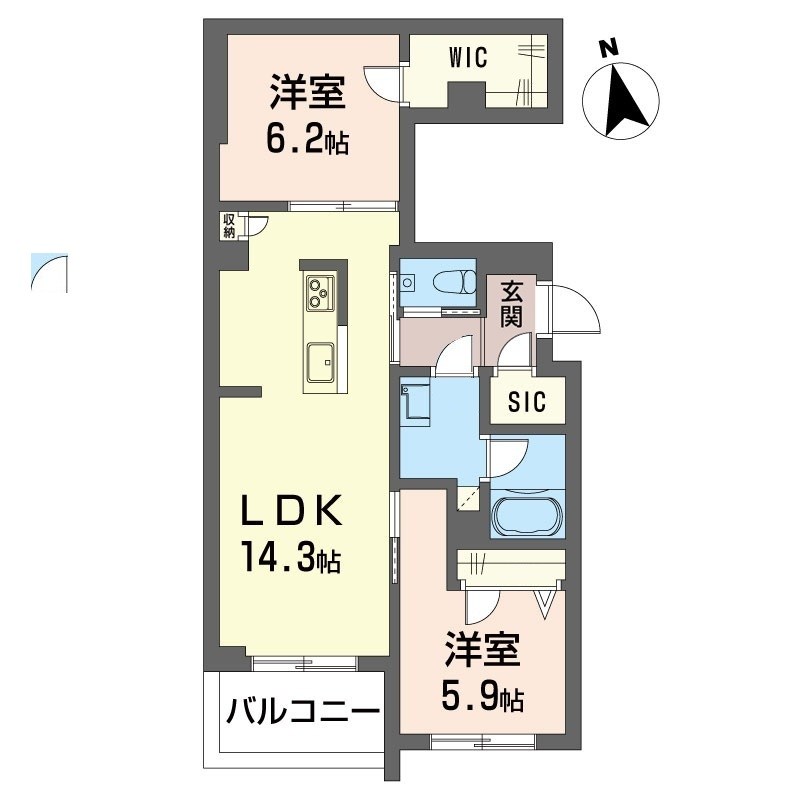 ブルーメゾンワイ 間取り図