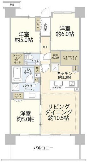 シティハウス王子 間取り図