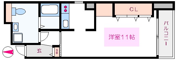 ライヴス森下スタジオ 間取り図