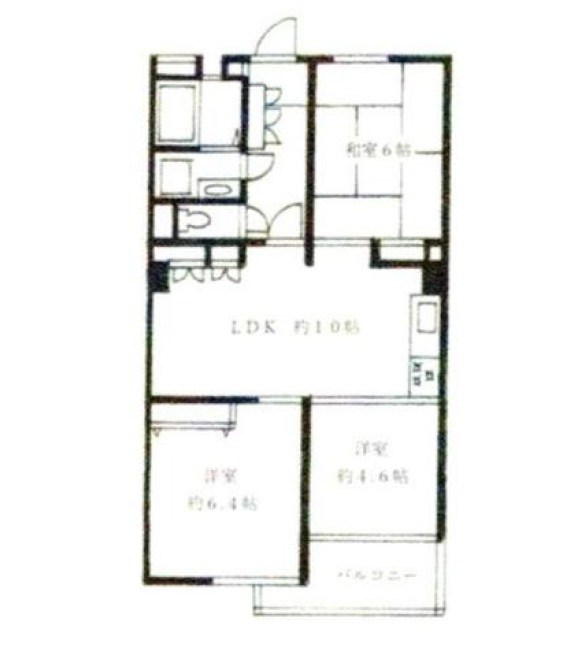 南砂住宅２号棟 間取り図