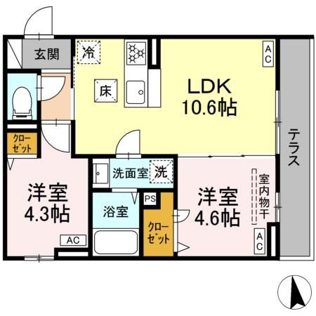 セレスティア新小岩 間取り図