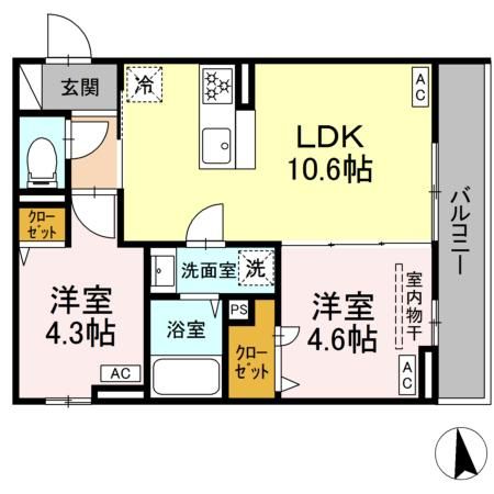 セレスティア新小岩 間取り図