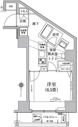 アイルカナーレ門前仲町 間取り図