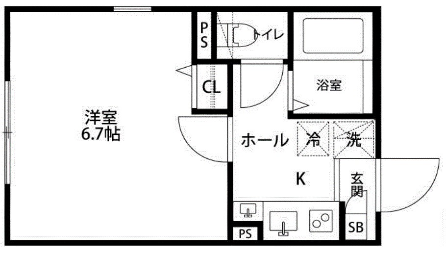 グランクオール北千住 間取り図