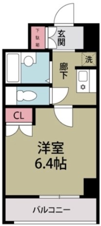フォーラムビル 802号室 間取り