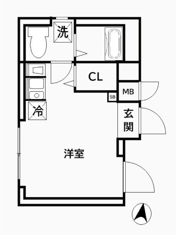 ＣＲＥＡＬ王子Ｓｏｕｔｈ 501号室 間取り