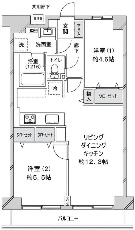 リバーサイドタウン木場南スカイハイツ  間取り図