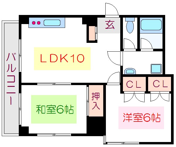蔵前双葉ハイツ 間取り