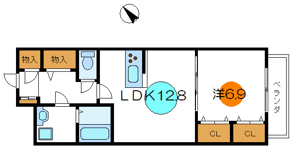 アドシール若柳Ⅰ  間取り図